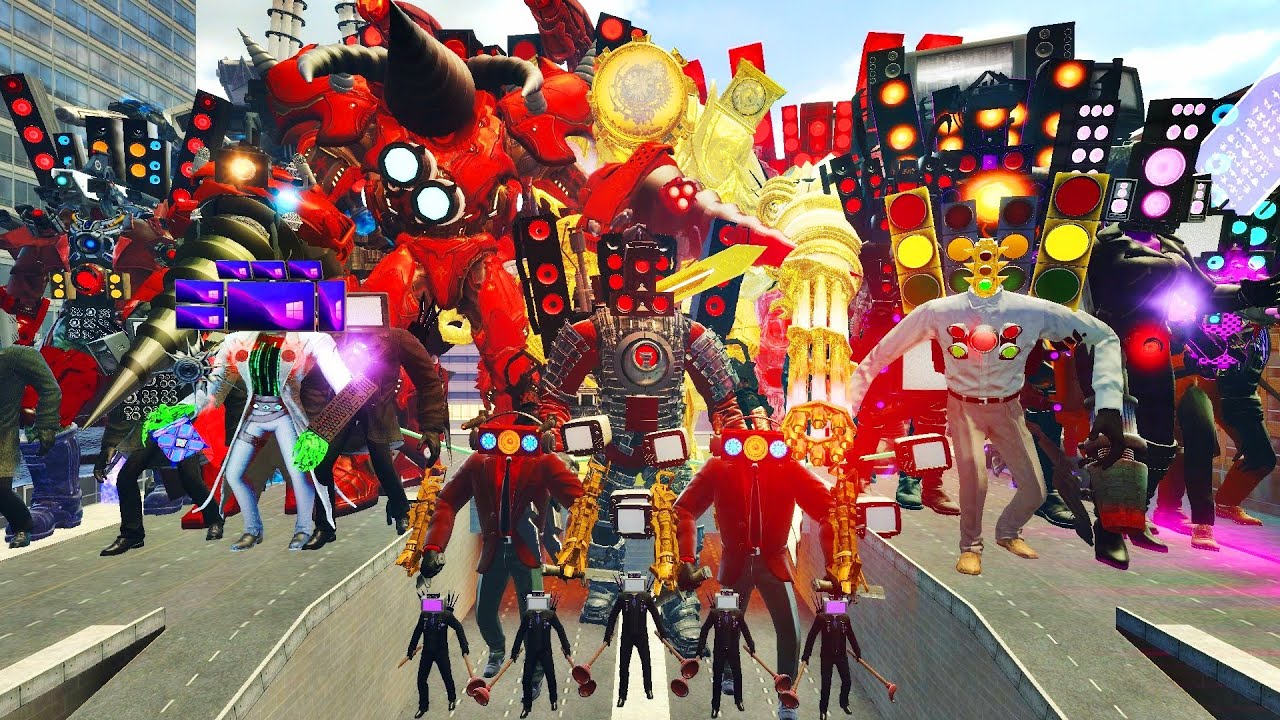 EVOLUTION OF ULTRA CAMERA BOSS, SPEAKER BOSS, TV BOSS VS 1-100 SKIBIDI TOILET BOSSES IN GARRY'S MOD!