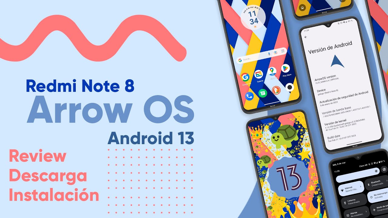📲ROM OPTIMIZADA GAMER👈Arrow OS Android 13💥Redmi Note 8🤯2gb RAM LIBRES!🤯CUSPITECH