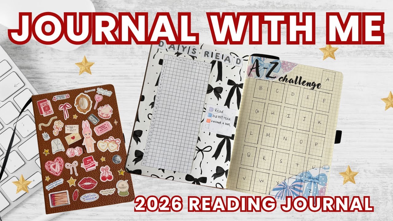 reading challenge & tracker | reading journal setup ❄️🎄bookmas 5