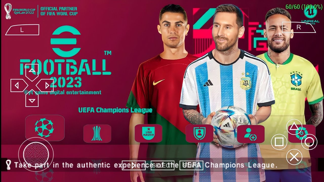 eFootball PES 2023 PPSSPP World Cup Qatar English Version Full Update Transfers & Forms + Camera PS5