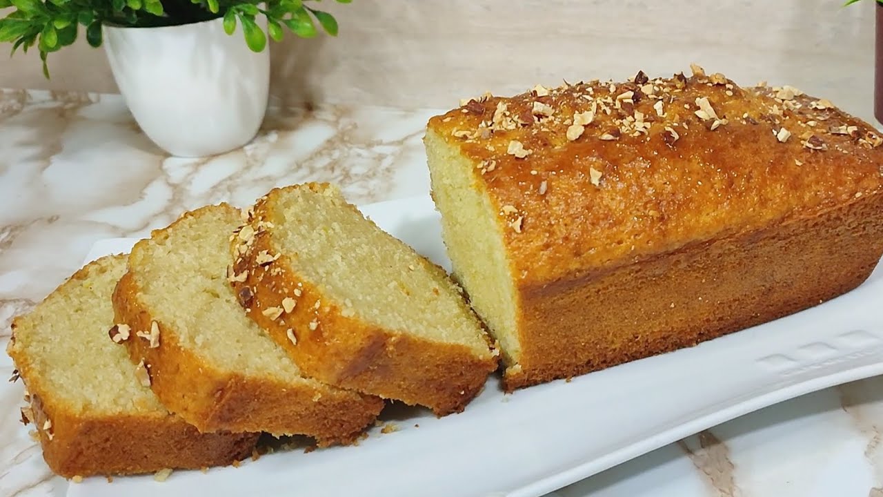 كيكة الياغورت بمقادير مضبوطة بنينة وخفيفة تذوب في الفم 🤤 g&acirc;teau au yaourt