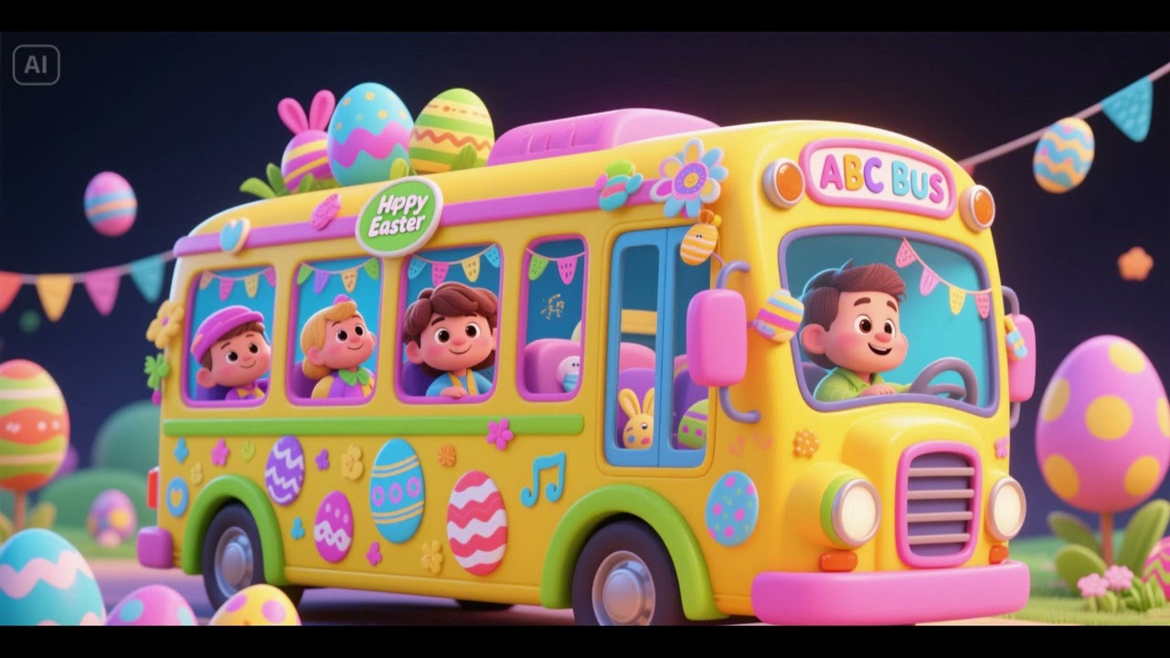 ABC Bus and the Happy Easter Song 🚌🔤🐣 | Nursery Rhymes & Kids Songs