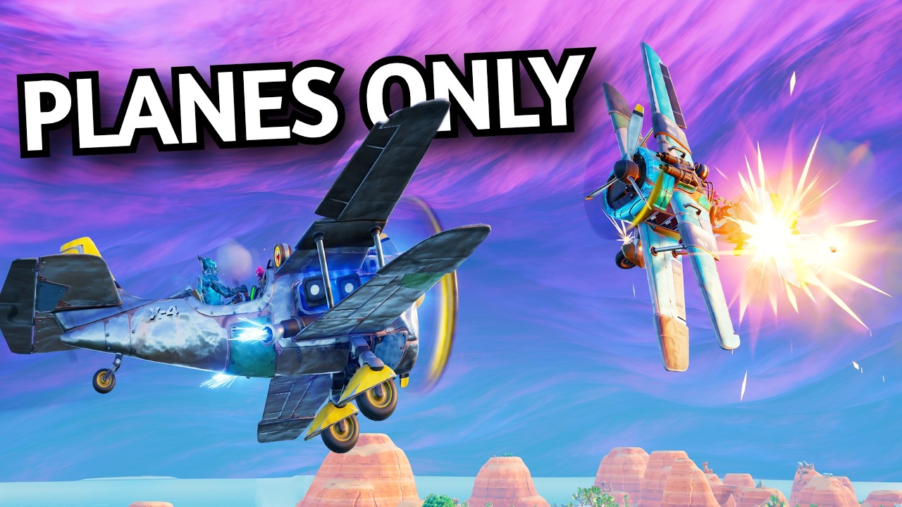 Winning Fortnite With ONLY Planes…