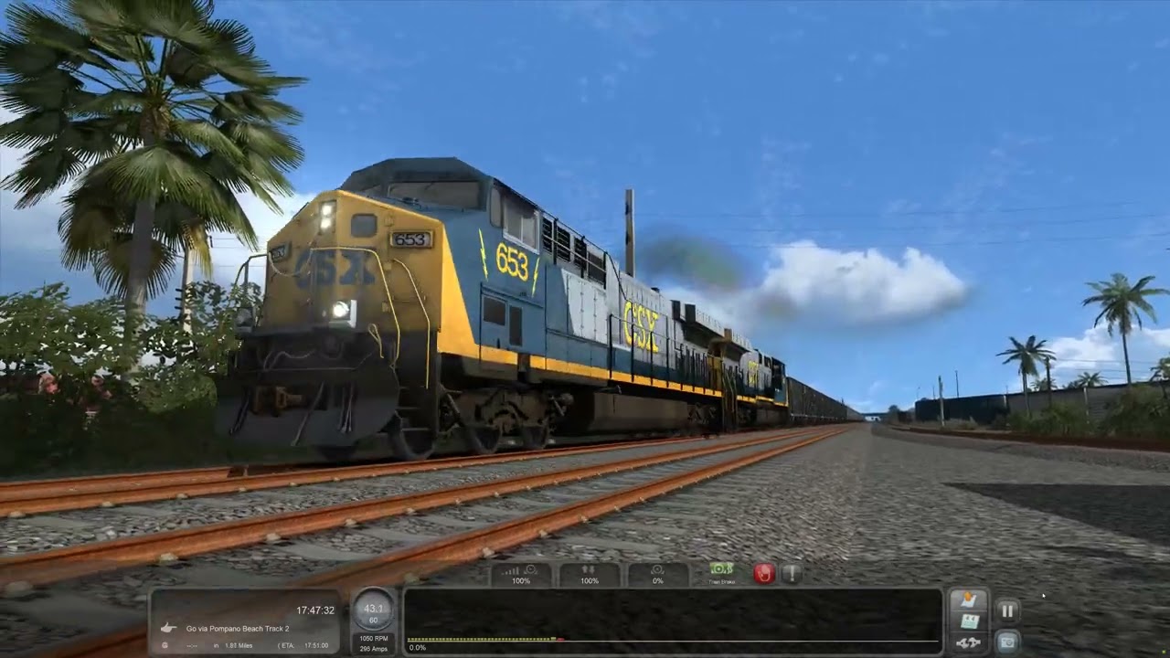 Train Simulator 2022 - [GE AC6000CW] - CSX Ocala Rock [GWD261]  - 4K UHD