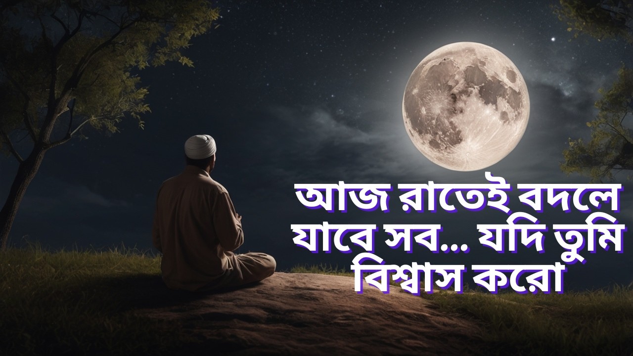 আজ রাতেই বদলে যাবে সব… যদি তুমি বিশ্বাস করো! #lighttoparadise #banglaislamicvideo #dua