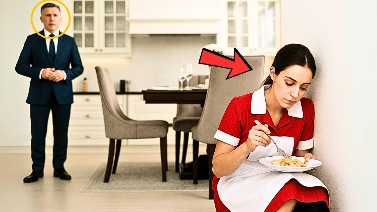 EIN MILLIONÄR SIEHT SEINE DIENERIN ALLEIN ESSENSRESTE ESSEN … UND SEINE REAKTION ÜBERRASCHT