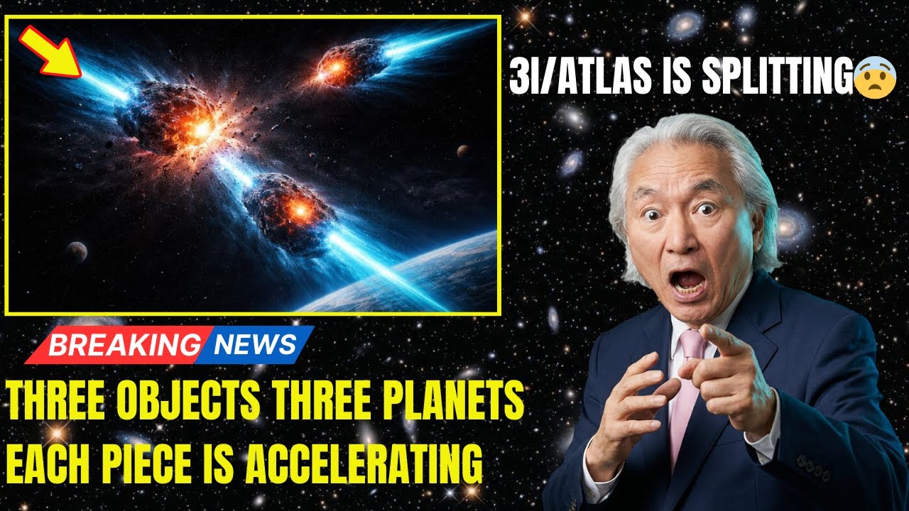 3I/ATLAS Just SPLIT Into Three Objects &mdash; All Accelerating Toward Earth | MICHIO KAKU