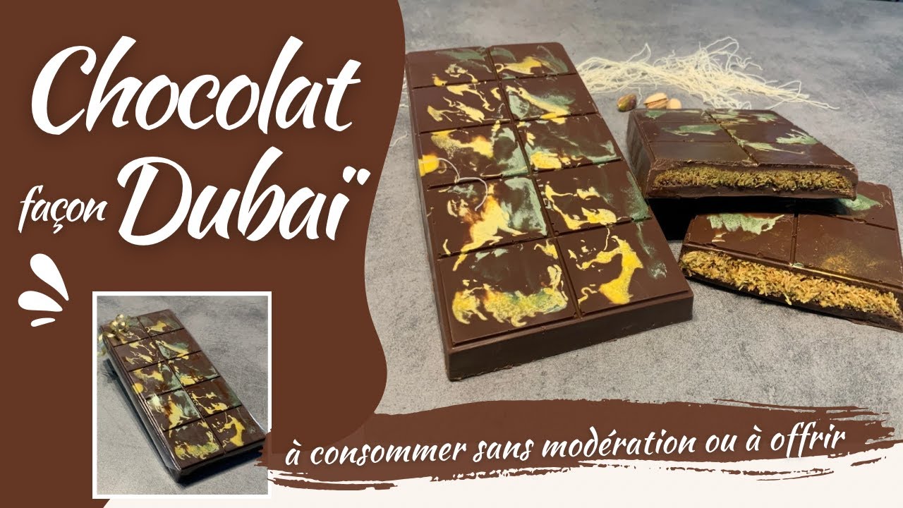 Chocolat façon Dubaï fait maison. A consommer sans modération ou à offrir