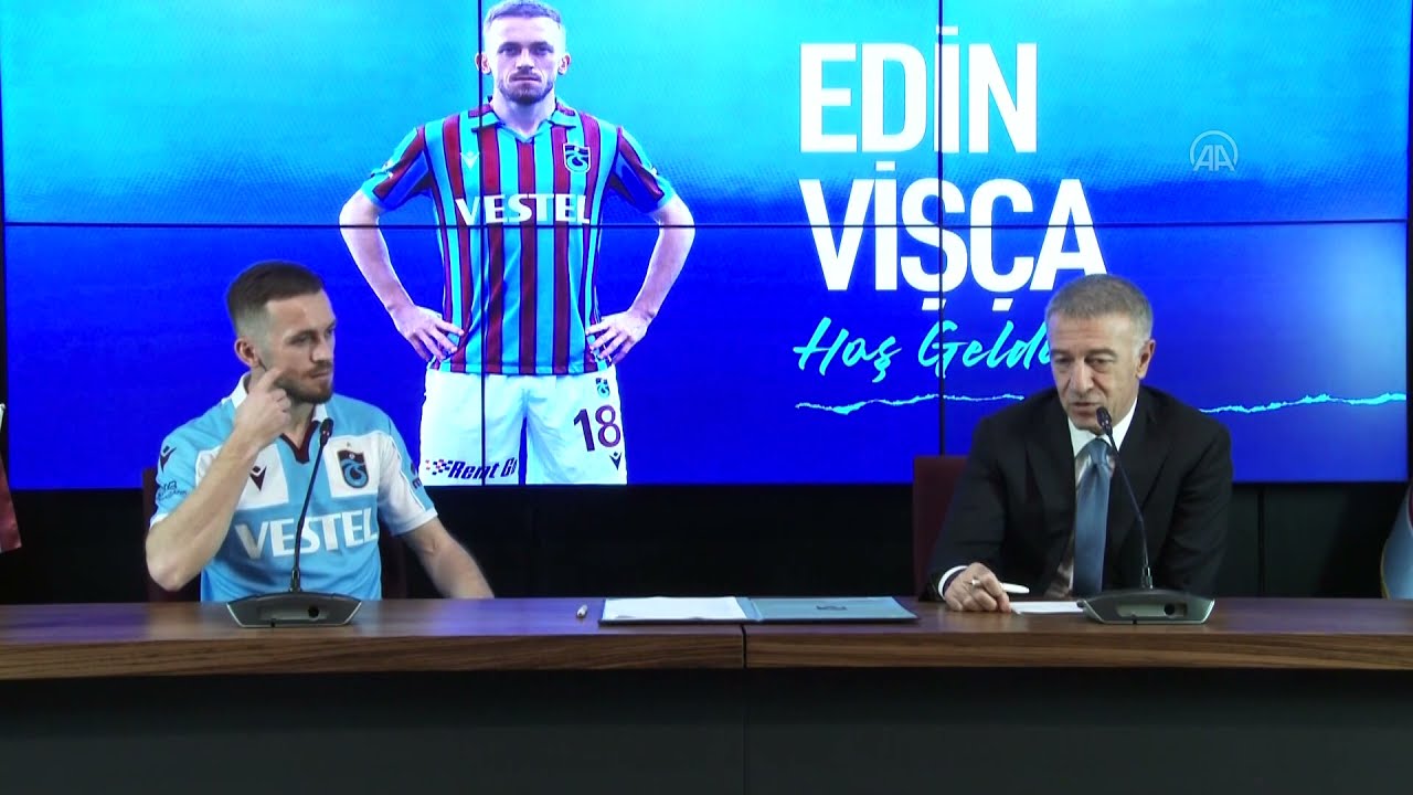 İmza töreninde Ahmet Ağaoğlu ile Edin Visca arasında forma pazarlığı!