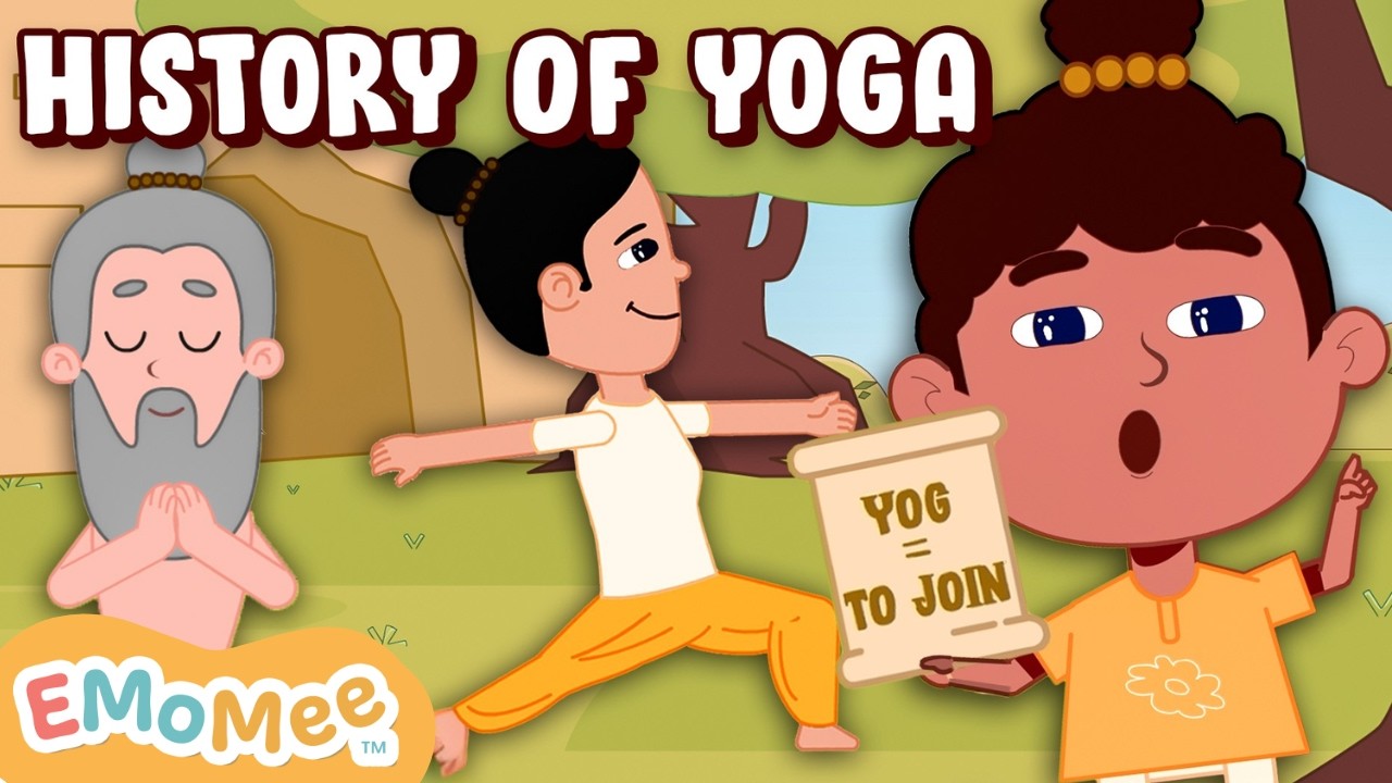 YOGA TIME!🧘 | History Of YOGA | Happy YOGA DAY! 🕉️| YOGA For Kids | Kids Learning Videos | EMoMee