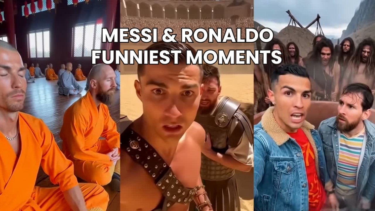 MESSI & RONALDO FUNNIEST MOMENTS PART 3 🤣🐐