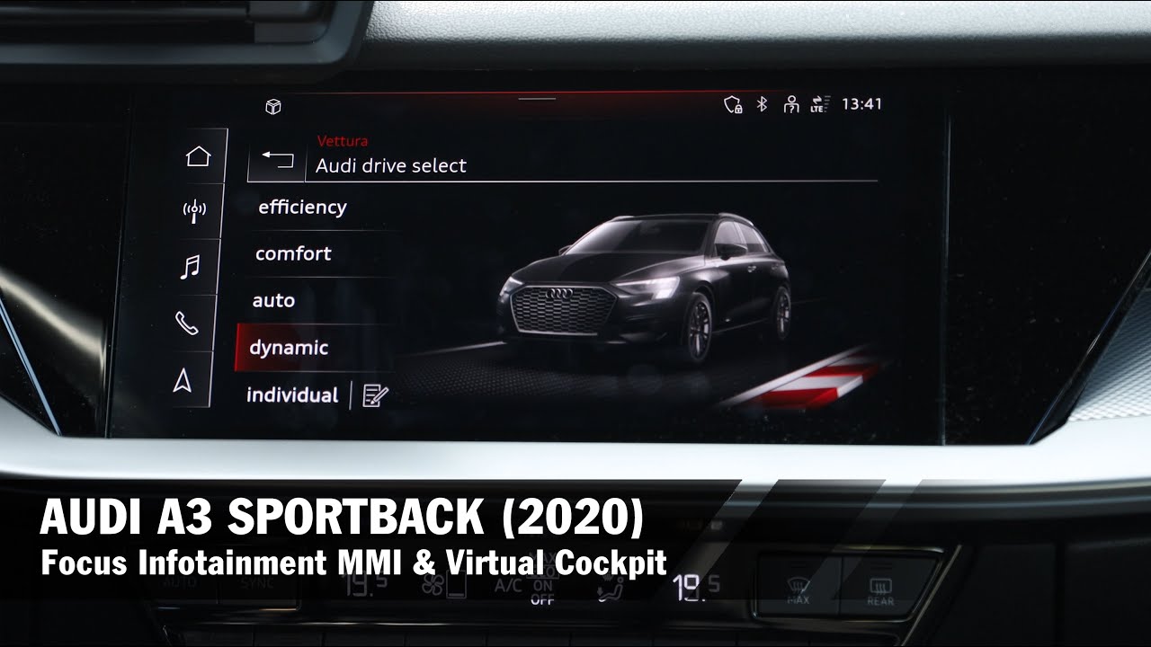 Audi A3 2020 | Focus Sistema Infotainment MMI & Virtual Cockpit (ENG SUBS)