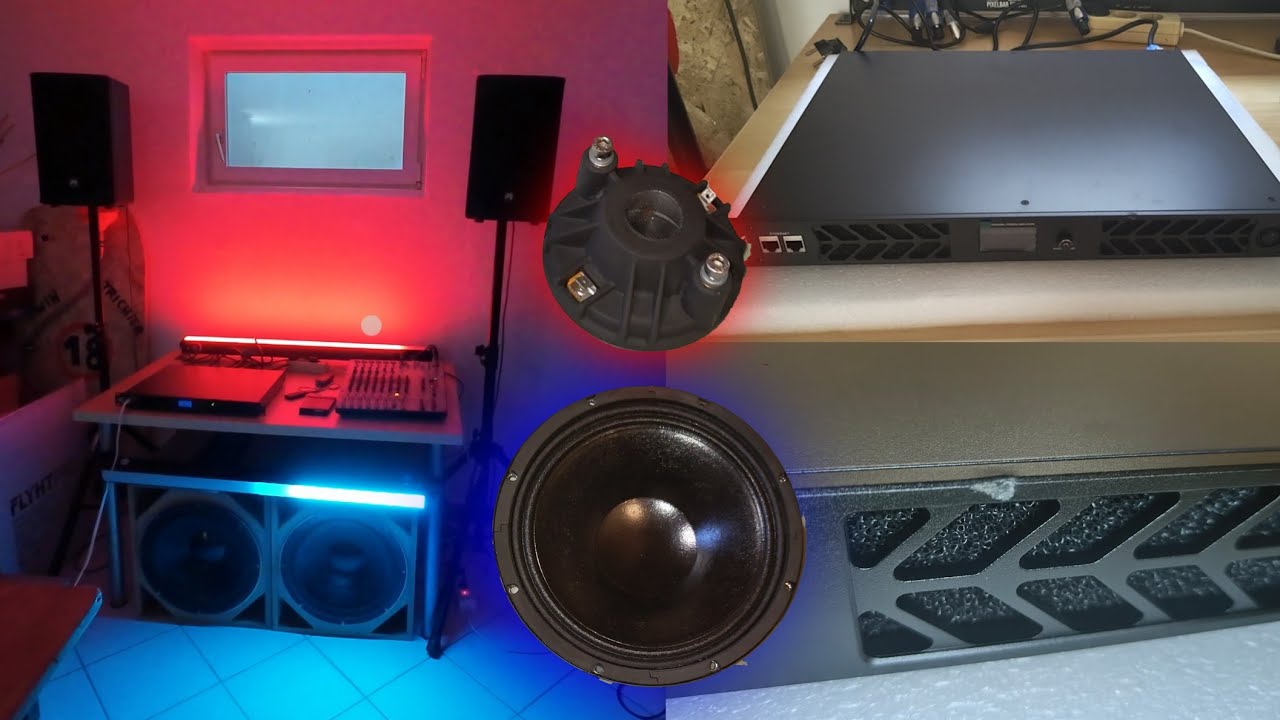 PA Anlage | CVR DSP-1004 / Omnitronic  / LMB115 /  Pixelbar / 18s / Faitalpro |  Neuerungen Test | 2