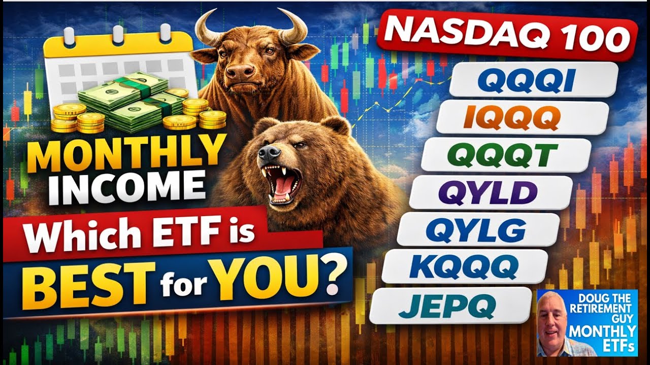Which Nasdaq-100 Monthly Income ETFs Fits You Best? QQQI QYLD JEPQ QQQT
