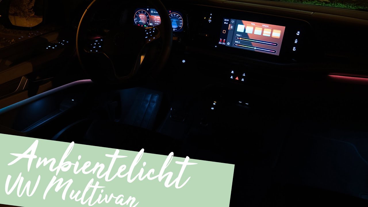 Ambientelicht im neuen VW Multivan (VW T7) [4K] - Autophorie Extra