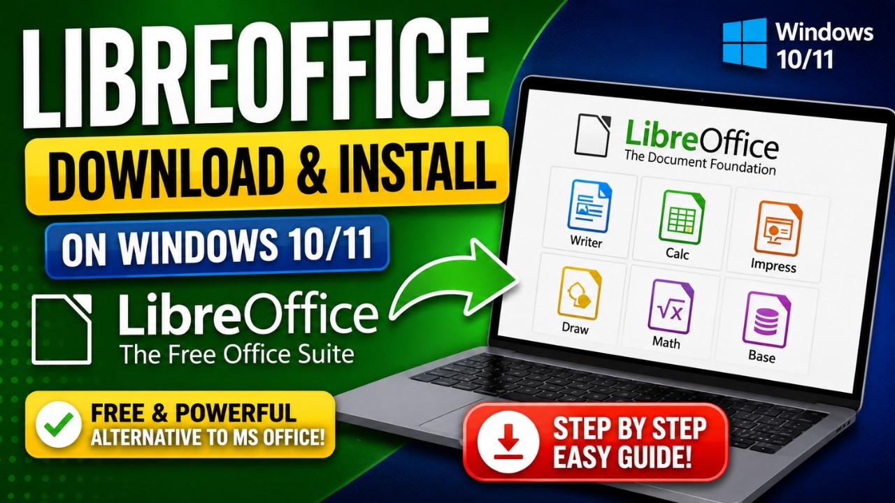 Скачайте и установите LibreOffice на Windows 10/11 | Бесплатная альтернатива Microsoft Office