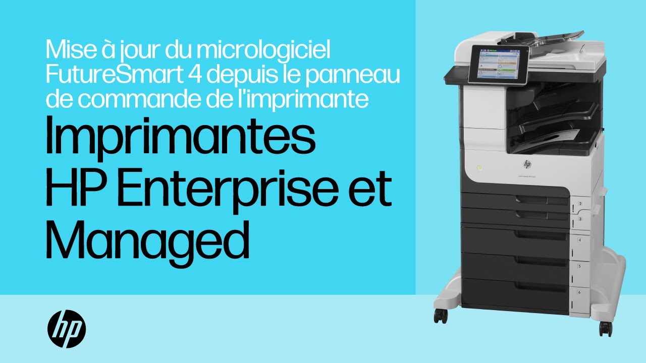 Mettre &agrave; jour le micrologiciel FutureSmart 4 depuis le panneau de commande | HP Support