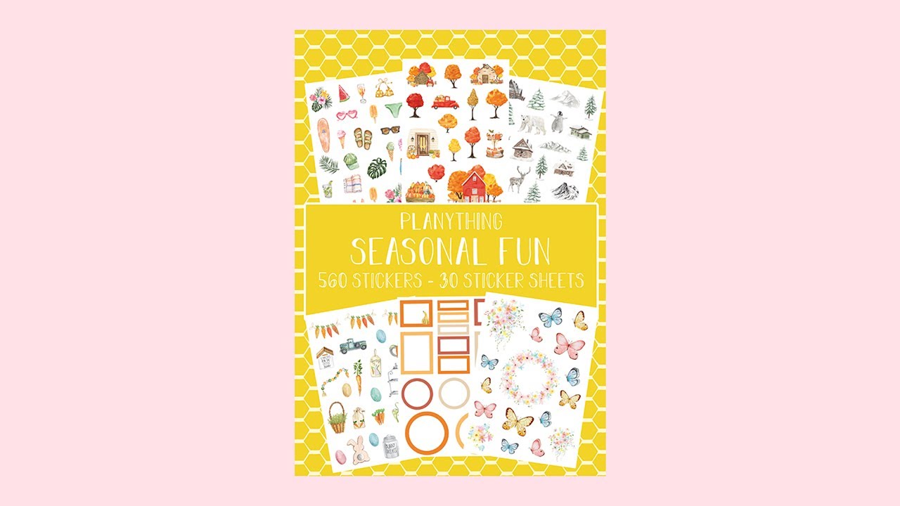 SEASONAL FUN - Planything Sticker book - Flip through