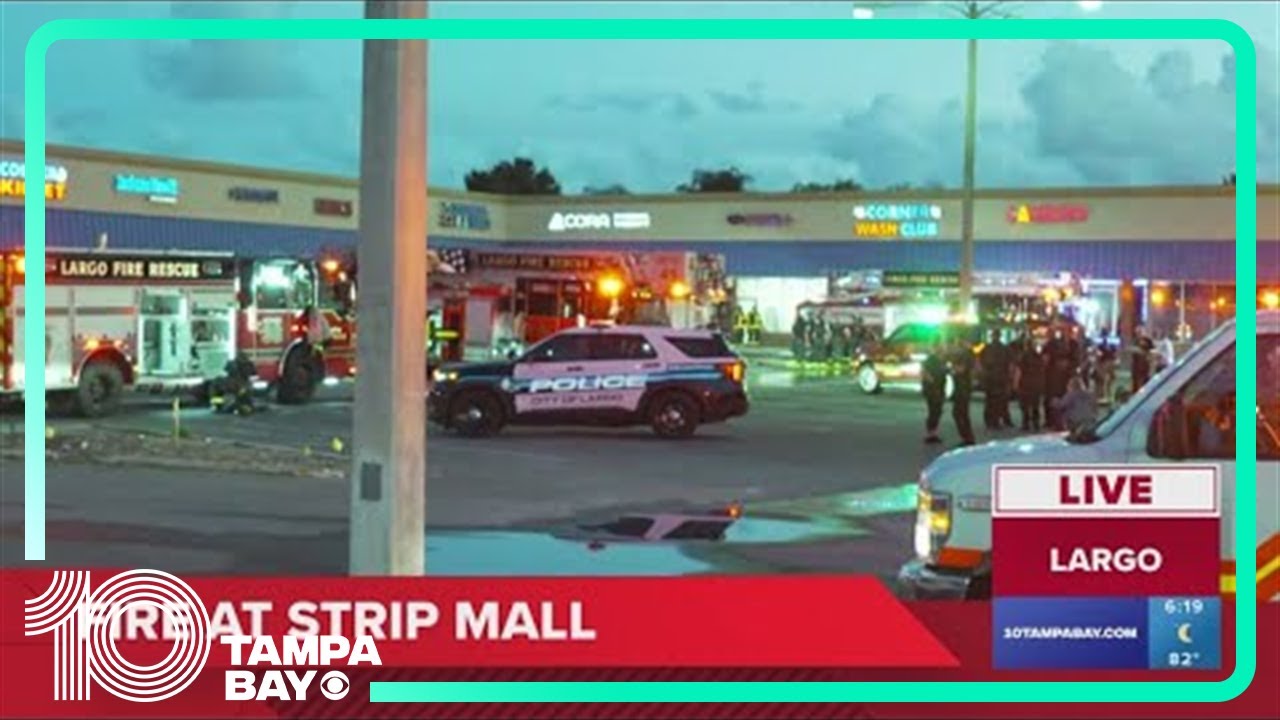 Multiple fire and rescue crews on scene at strip mall in Largo