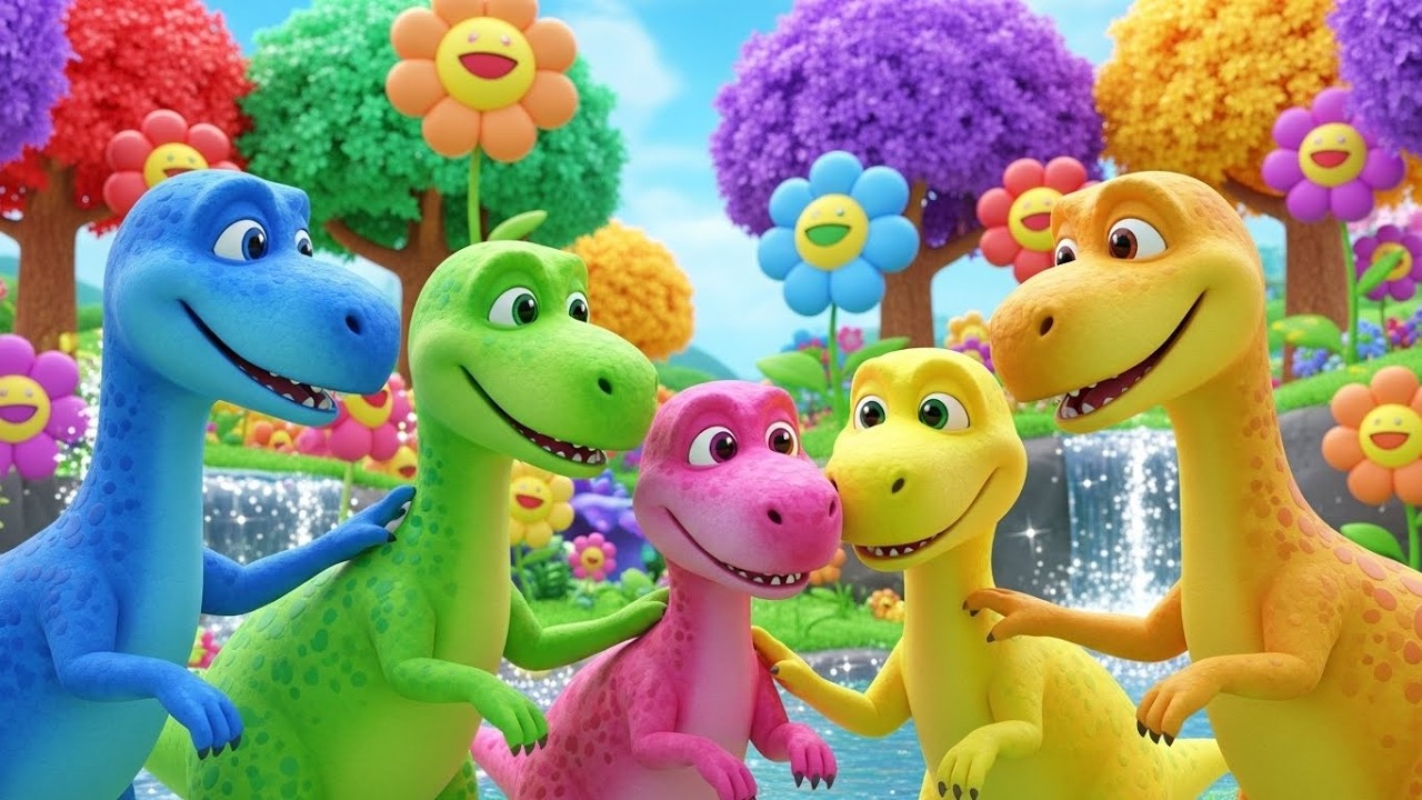 Dinosaurios Coloridos – Aprende los Colores | canciones infantiles | Baby Song, Colores
