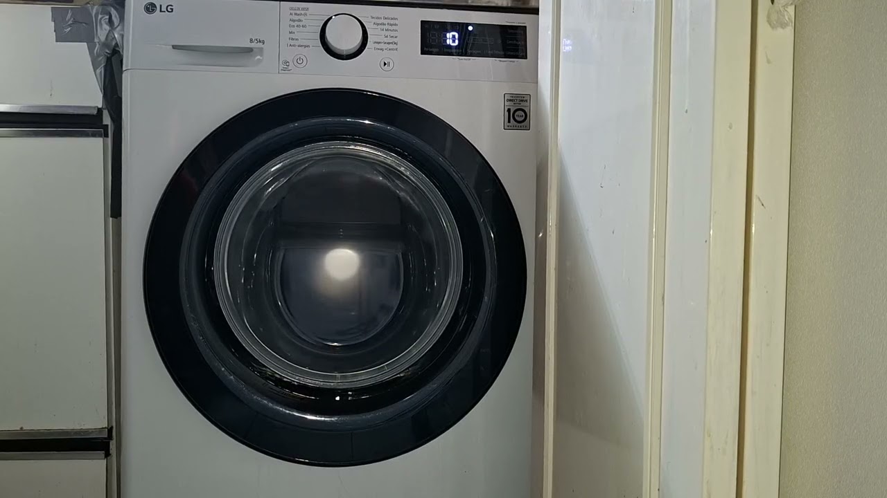 Washing Machine LG Direct Drive F2DR5S8S6W 8/5 KG Only Spin Cycle 1200 RPM