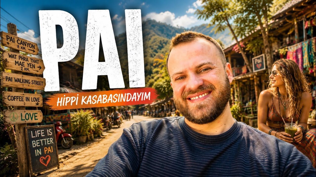 HİPPİ KASABASI PAİ'de İLK G&Uuml;N YAŞADIKLARIM ! 🇹🇭