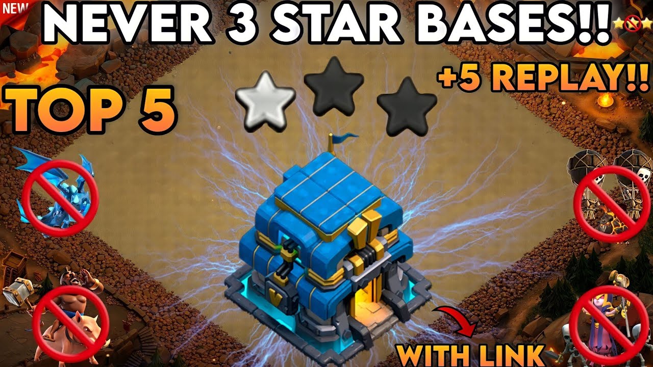 NEW NEVER 3 STAR BASES!! WITH LINK + 5 REPLAY!! TH12 NEW BASE DESIGN 2023 IN [CLASH OF CLANS]
