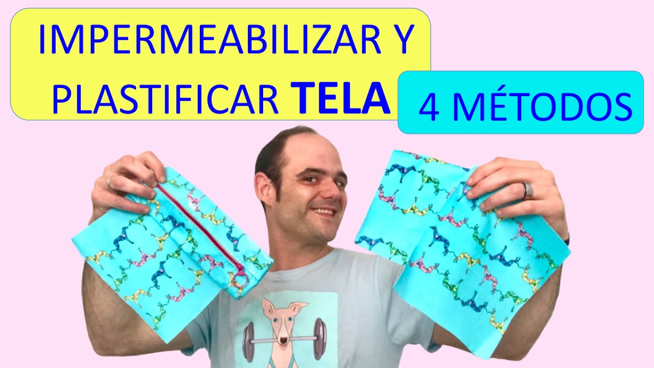 COMO PLASTIFICAR e IMPERMEABILIZAR TELAS😍hacer tela plastificadas e impermeables😍caseras en casa