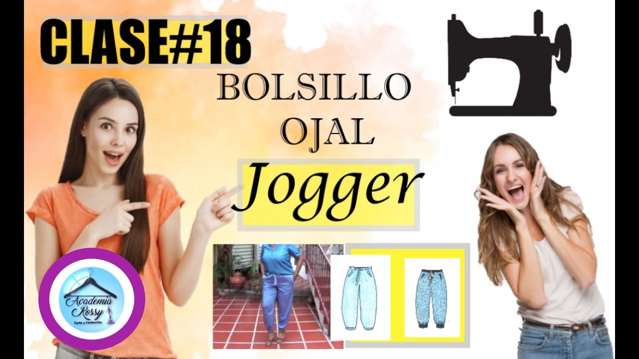BOLSILLO ojal JOGGER / CLASE#18 - Prof. Piedad Peña