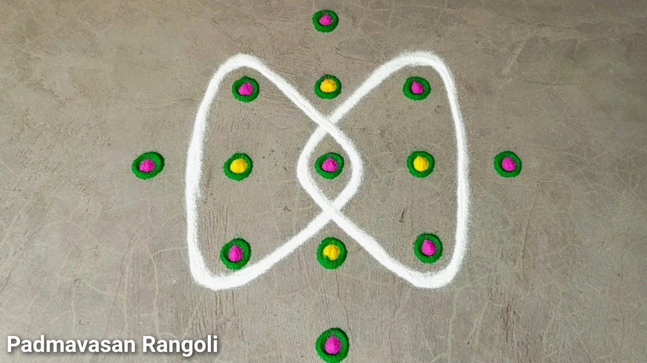 ⭐Mini Kolam⭐Easy Small Appartment muggu⭐Simple Unique and Beautiful Rangoli⭐Traditional⭐Fridaymuggu