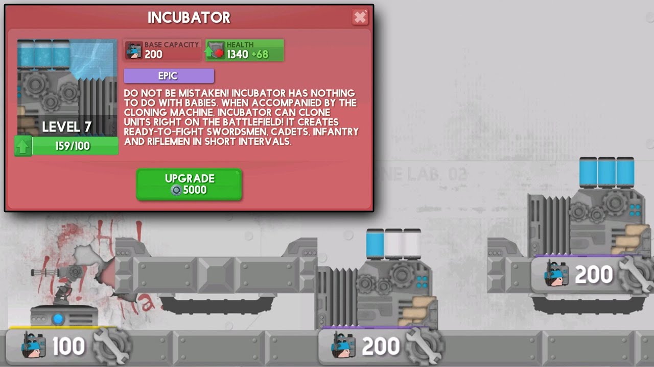 Прокачали INCUBATOR Clone Armies Battle Game 2д игра