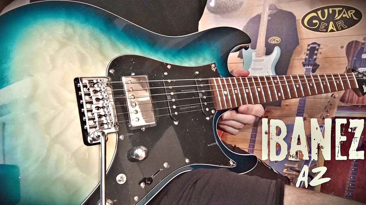 9 different sounds with Seymour Duncan Hyperion on IBANEZ AZ24P1QM Premium Deep Ocean Blonde