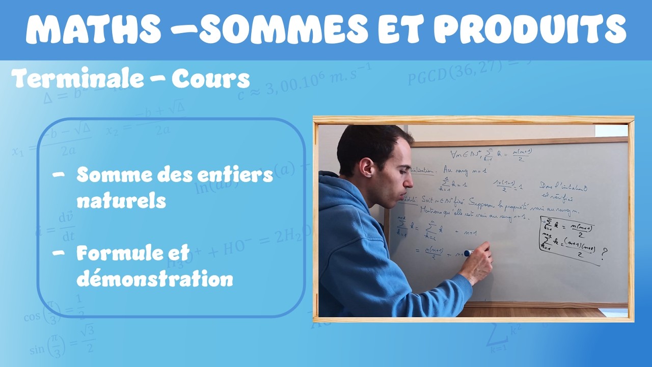 [Maths][Terminale] Somme des n premiers entiers naturels non nuls