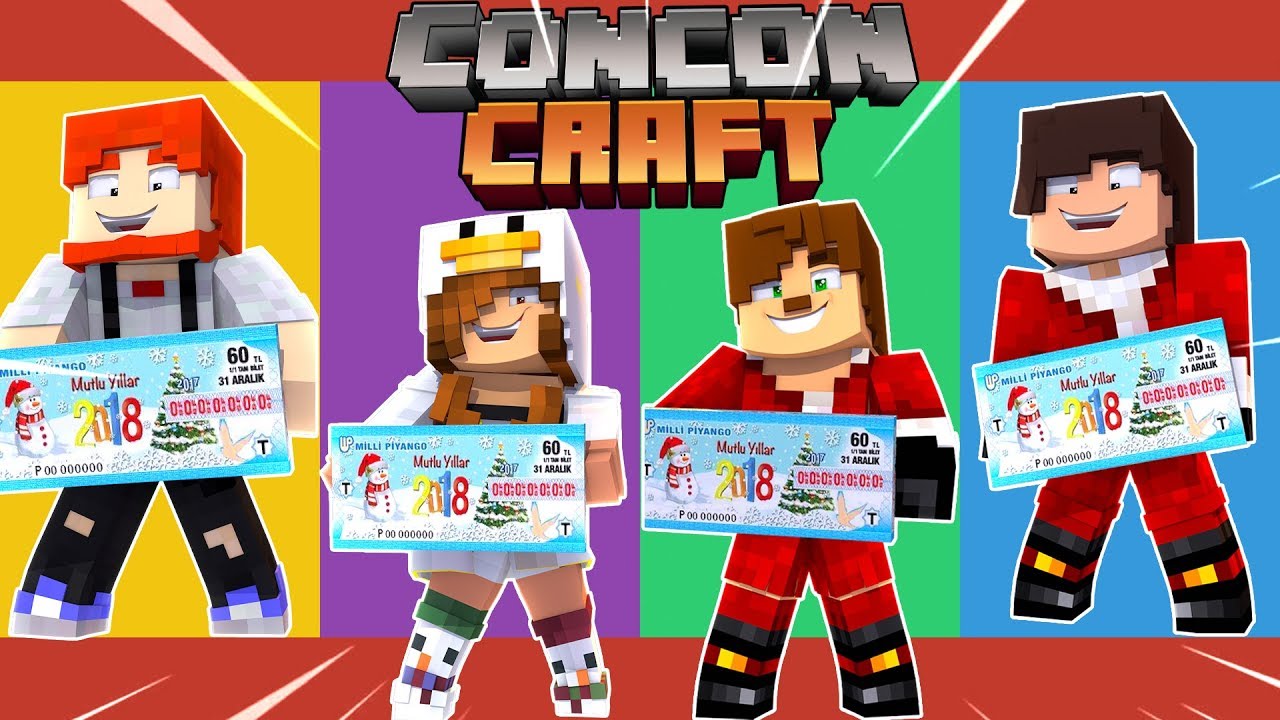 CONCONCRAFT'TA PİYANGO KİME ÇIKTI? 10.000 TL !! - Minecraft