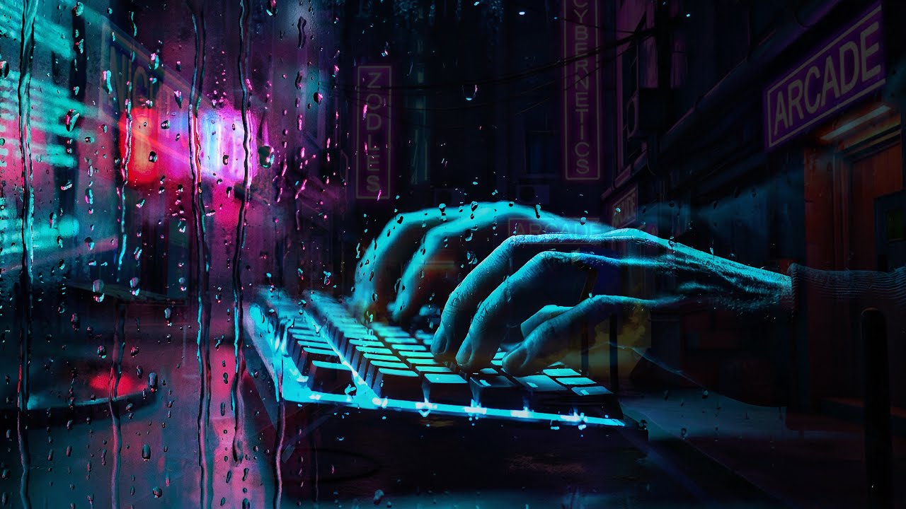 RAINY NEON ISOLATION 🌧️ 1 Hour Cyberpunk Coding Music | Deep Focus & Rain Ambience