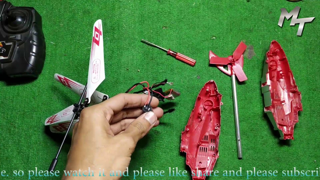 How to repair rc helicopter easy in 10 min.