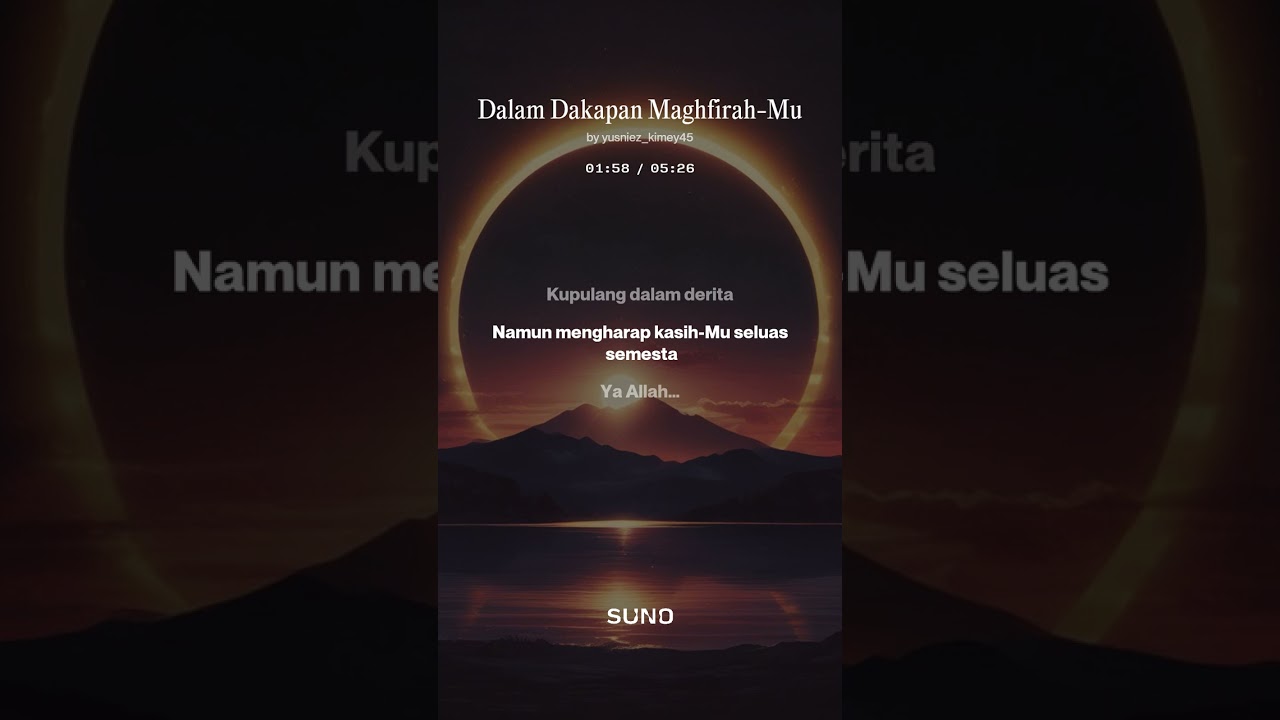 Dalam Dakapan Maghfirah Mu by yusniez_kimey45 @Studio45DG Tinta Emas