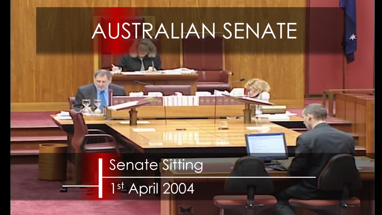 Senate Sitting - 1 April 2004