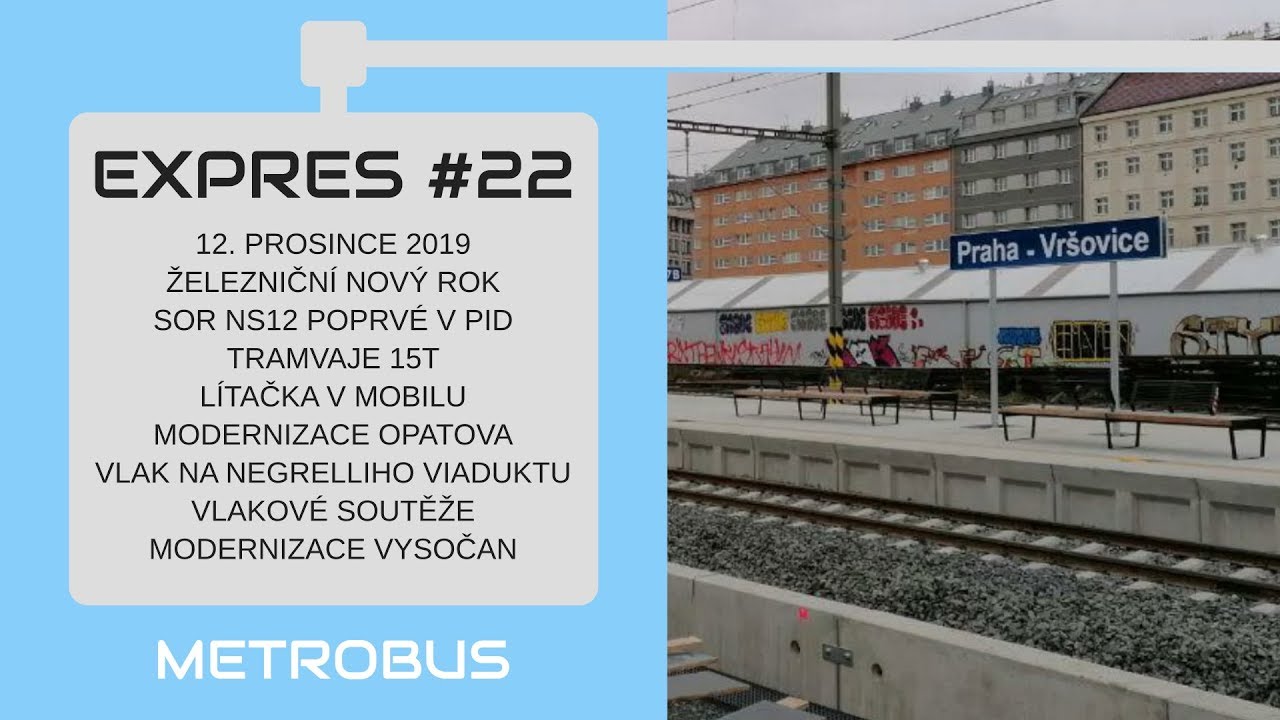 METROBUS EXPRES 2019#22: Železniční Nový rok a SOR NS12