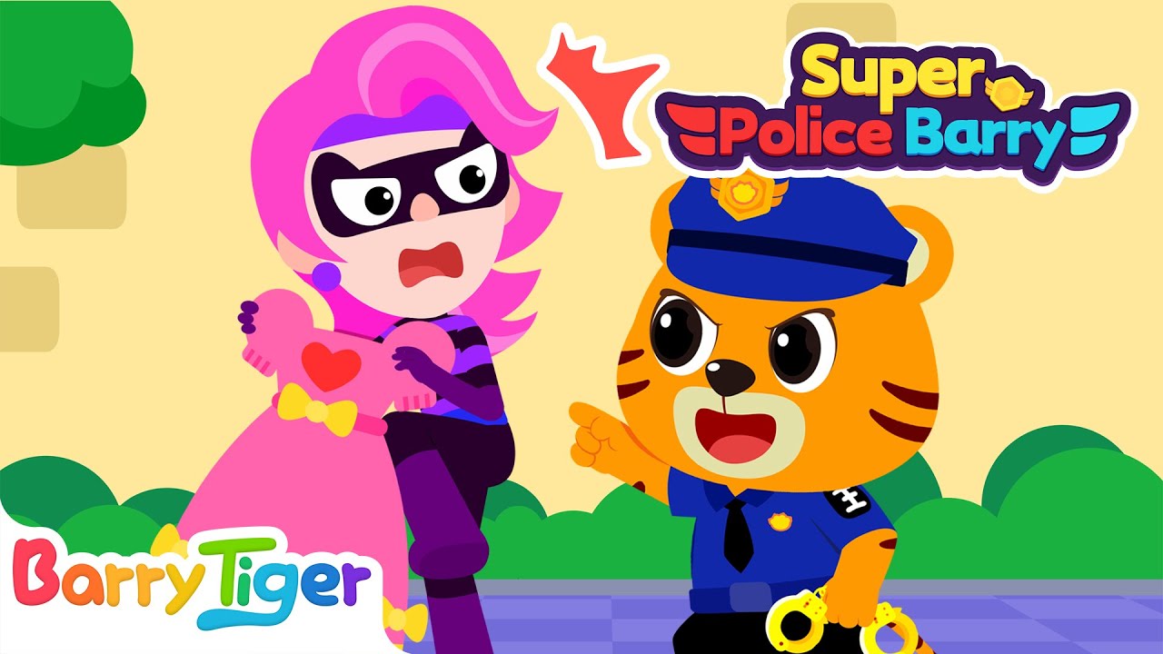 The Singer's Outfit is Stolen🎤[NEW] | Super Police Barry | Educational Videos for Kids | BarryTiger