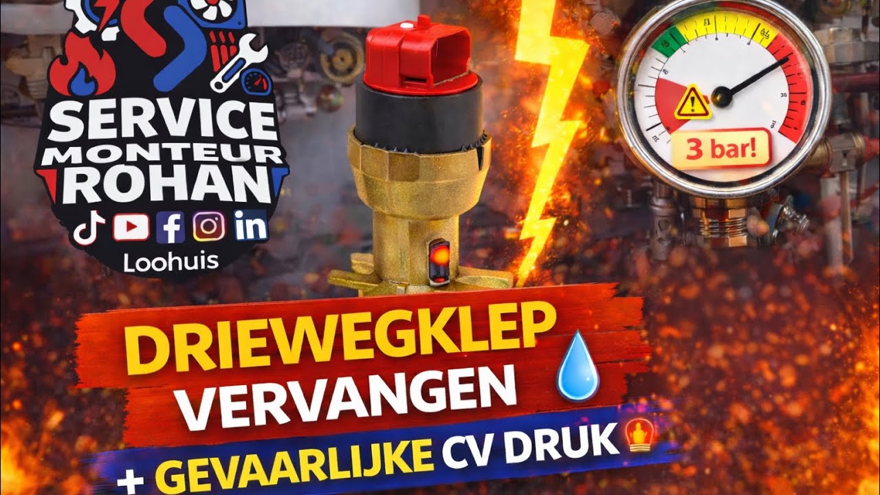 CV-druk op 3 bar?! + Driewegklep vervangen bij Nefit Proline