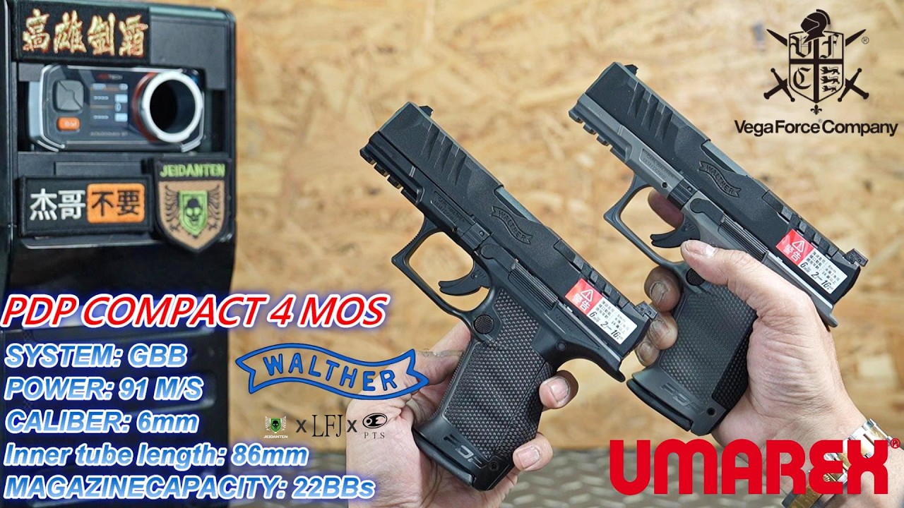 LFJ VFC WAITHER PDP COMPACT 4 MOS GBB 瓦斯槍 UM3T PDP BK01