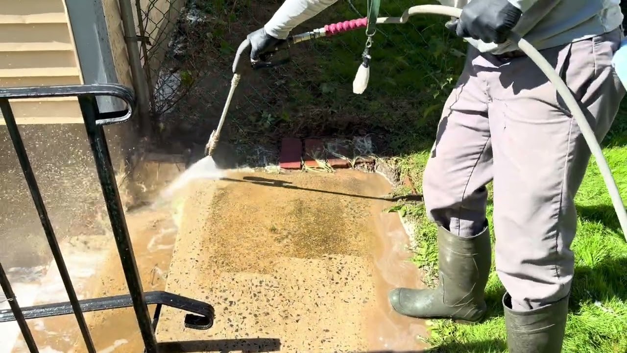 Residential Power Washing Services in Northern VA | Stone, Concrete, Brick & Wood Stairs Cleaning