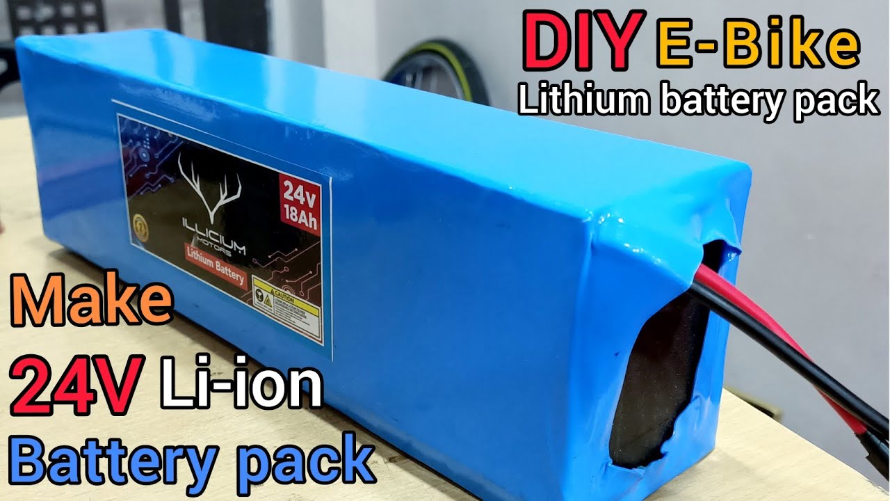 How to make 24v E-bike battery pack | make 24v lithium ion battery pack @Flyotec