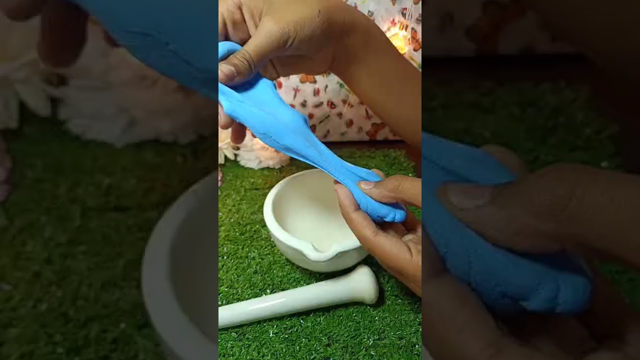 Mixing Foam Slime #shorts #foamslime #clayslime #satisfying #slime #crushing