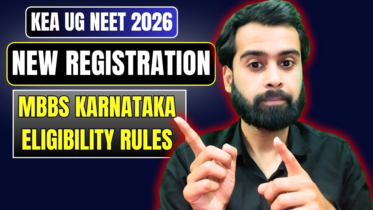 Karnataka NEET 2026 Registration Update | MBBS Eligibility Criteria Explained