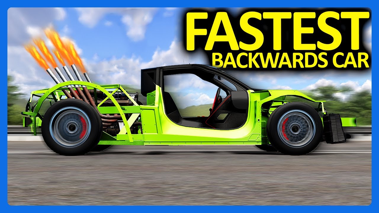 Я построил САМУЮ БЫСТРУЮ в мире машину с задним ходом в BeamNG?!?