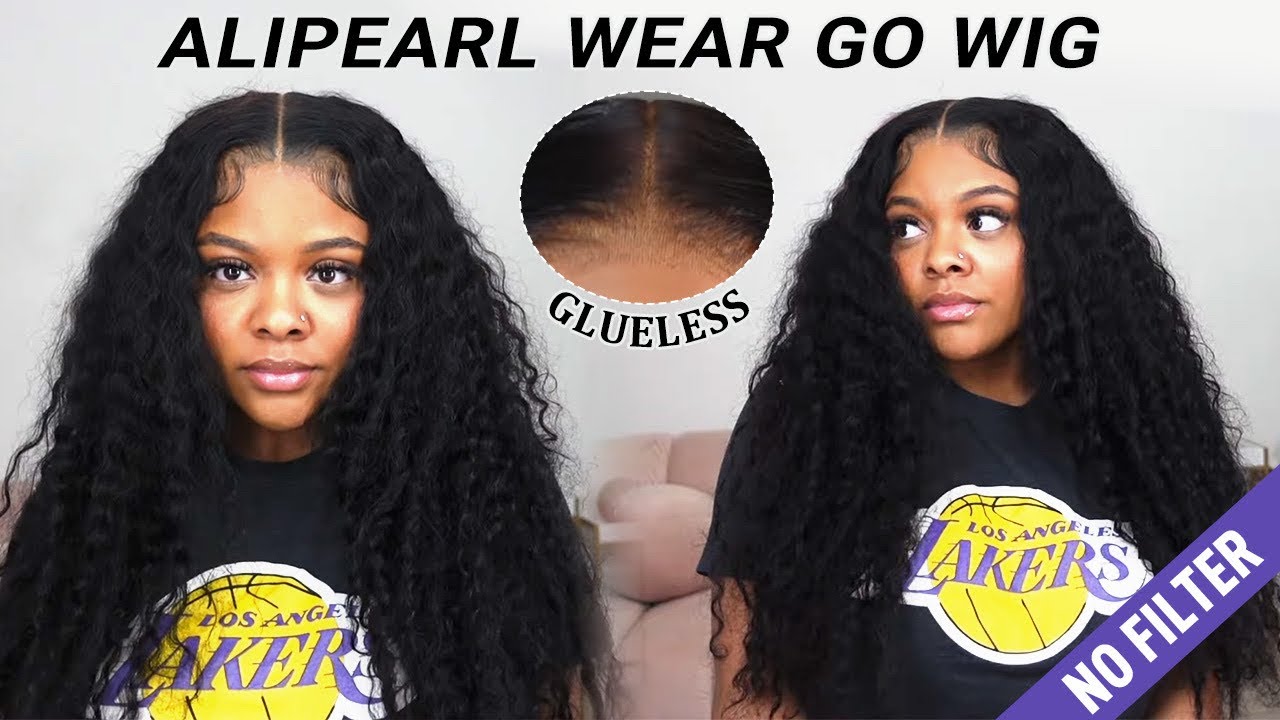 READY TO WEAR!! GLUELESS 6x6 CLOSURE WIG INSTALLBEGINNER FRIENDLY|ALIPEARL DEEP WAVE HAIR