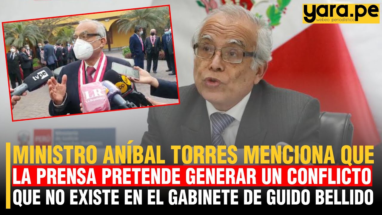 🔴😱An&iacute;bal Torres menciona que la prensa pretende generar un conflicto en el Gabinete de Guido Bellido