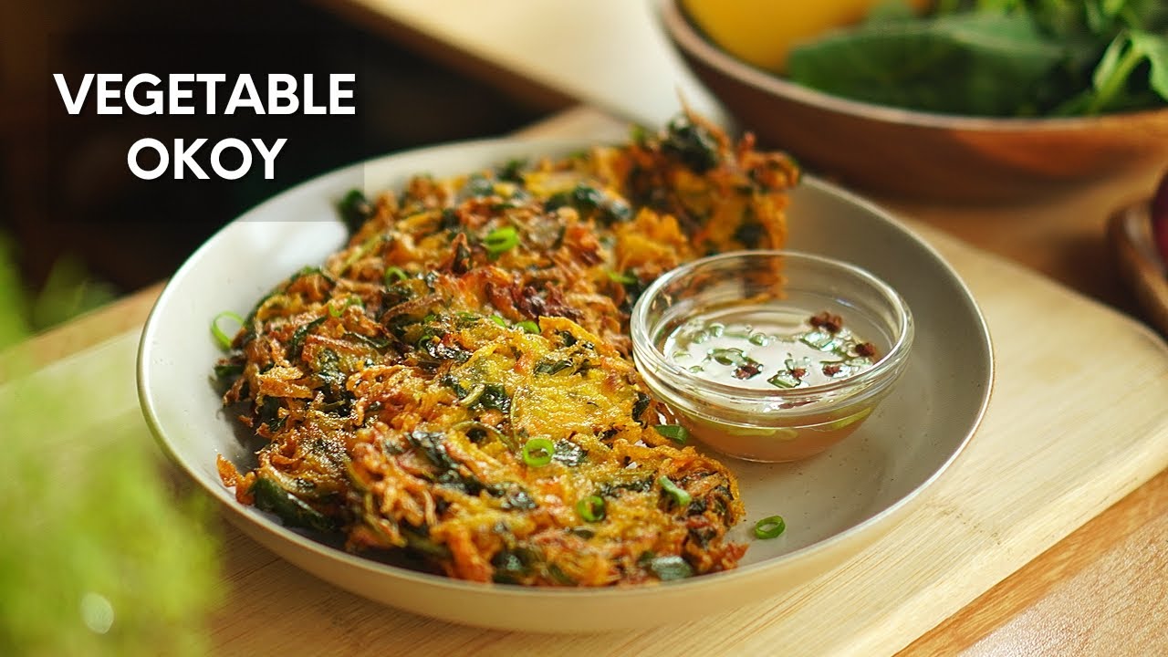 How to cook Vegetable Okoy | Kalabasa at Kangkong Okoy Recipe